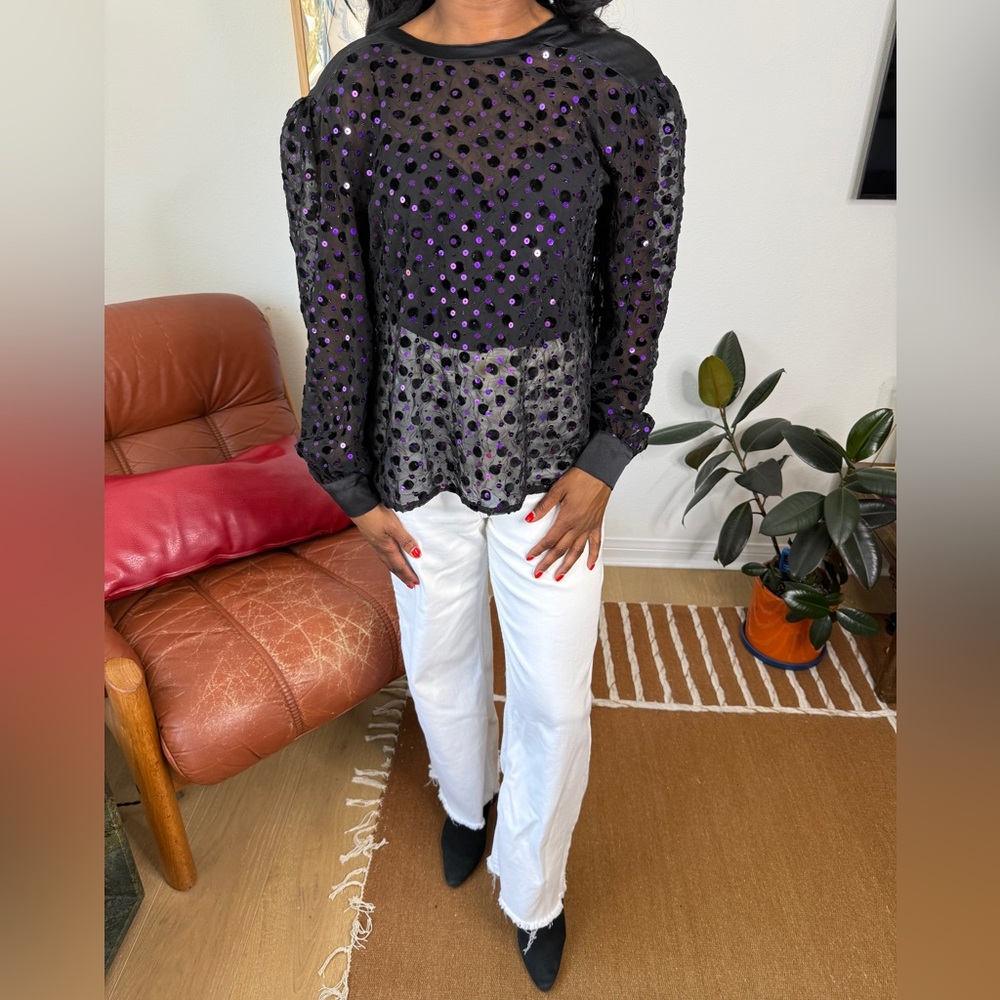 Vintage Escada Sequined Blouse